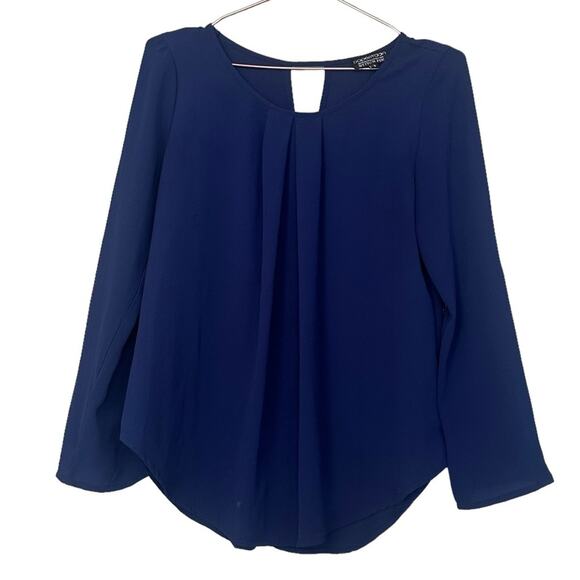 Papermoon Stitchfix Blue 3/4 Sleeve Blouse - Size Small - Picture 1 of 6